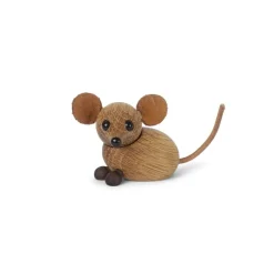 Träfigur The Country Mouse 4,5 cm Ek
