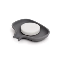 Tvålfat Flow silikon grå