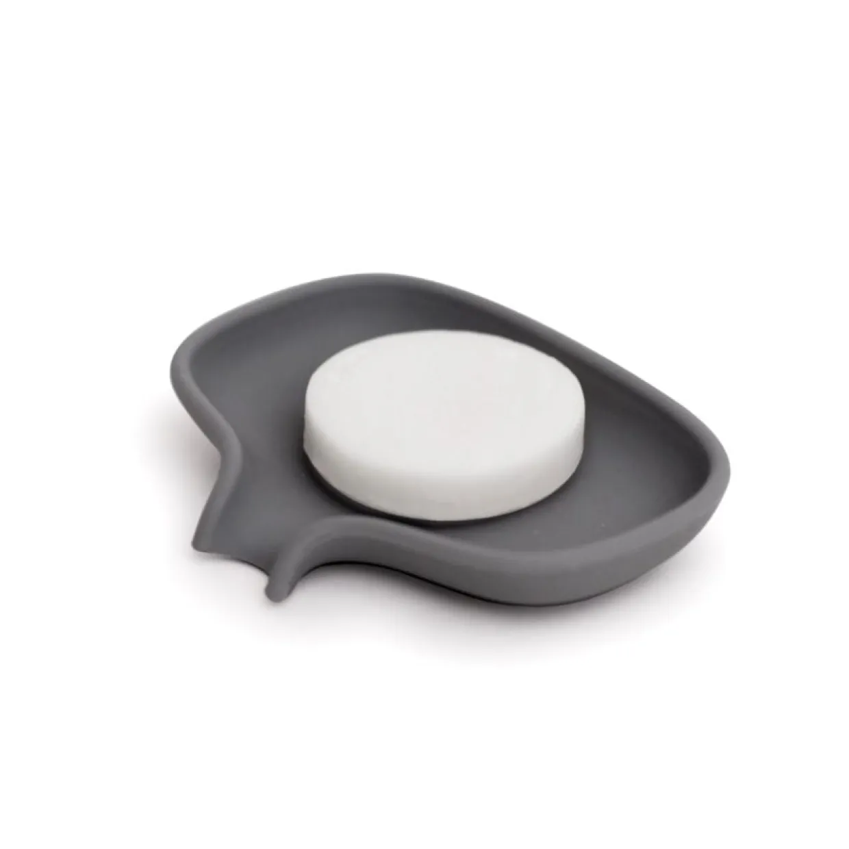 Tvålfat Flow silikon grå