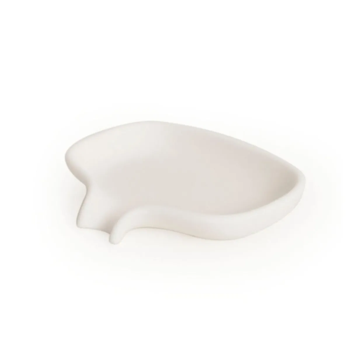 Tvålfat Flow silikon vit