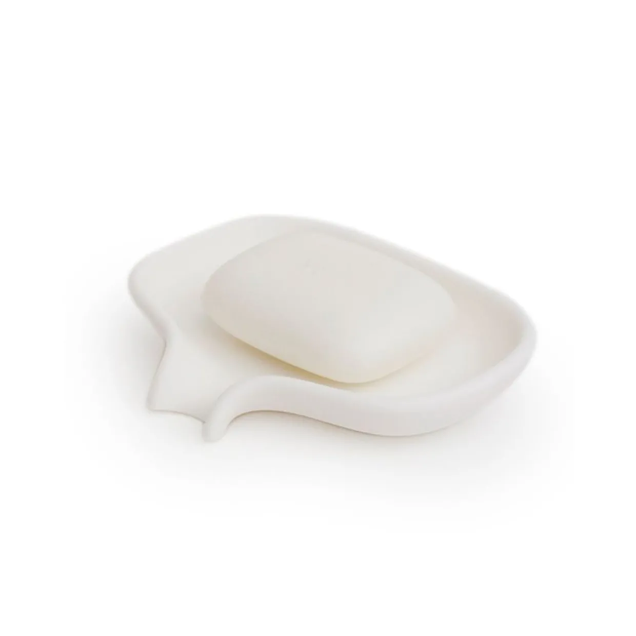 Tvålfat Flow silikon vit