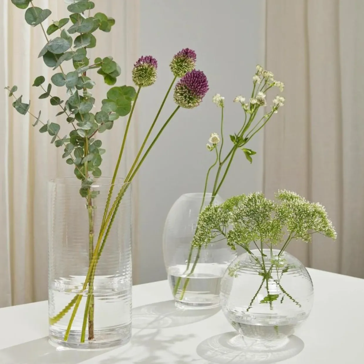 Vas Laine Oval 14x20cm Klar