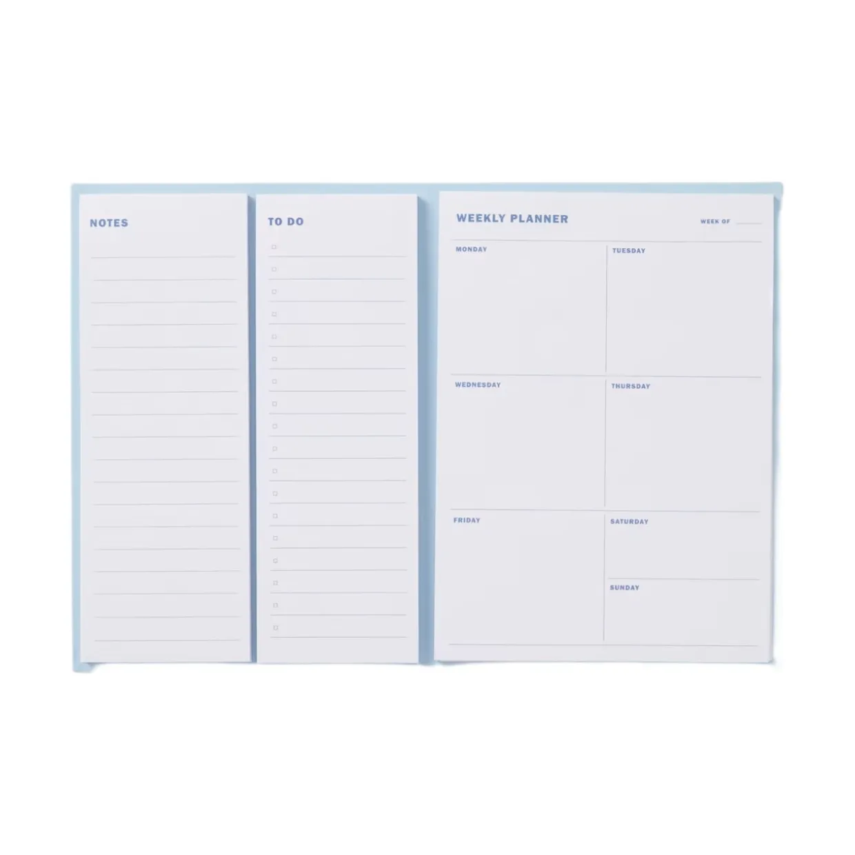 Veckoplanerare Set KIT Ljusblå