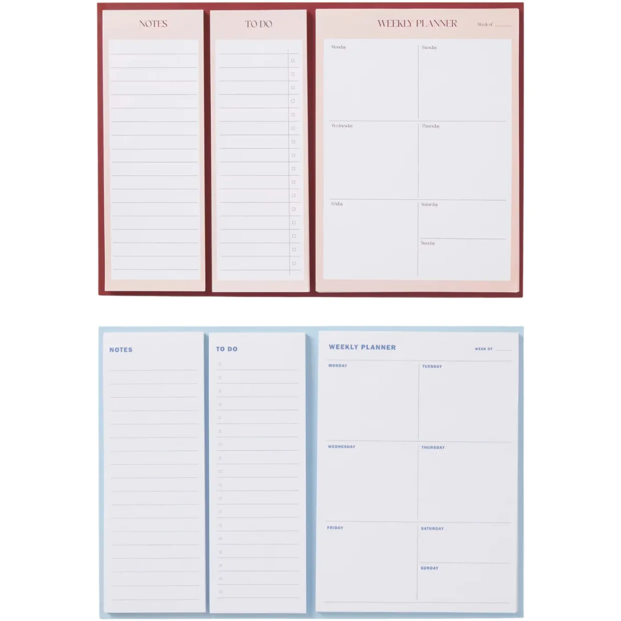 Veckoplanerare Set KIT Ljusblå