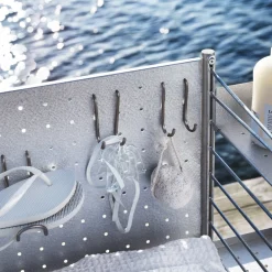 Vertikal Dubbelkrok 2-p rostfritt stål