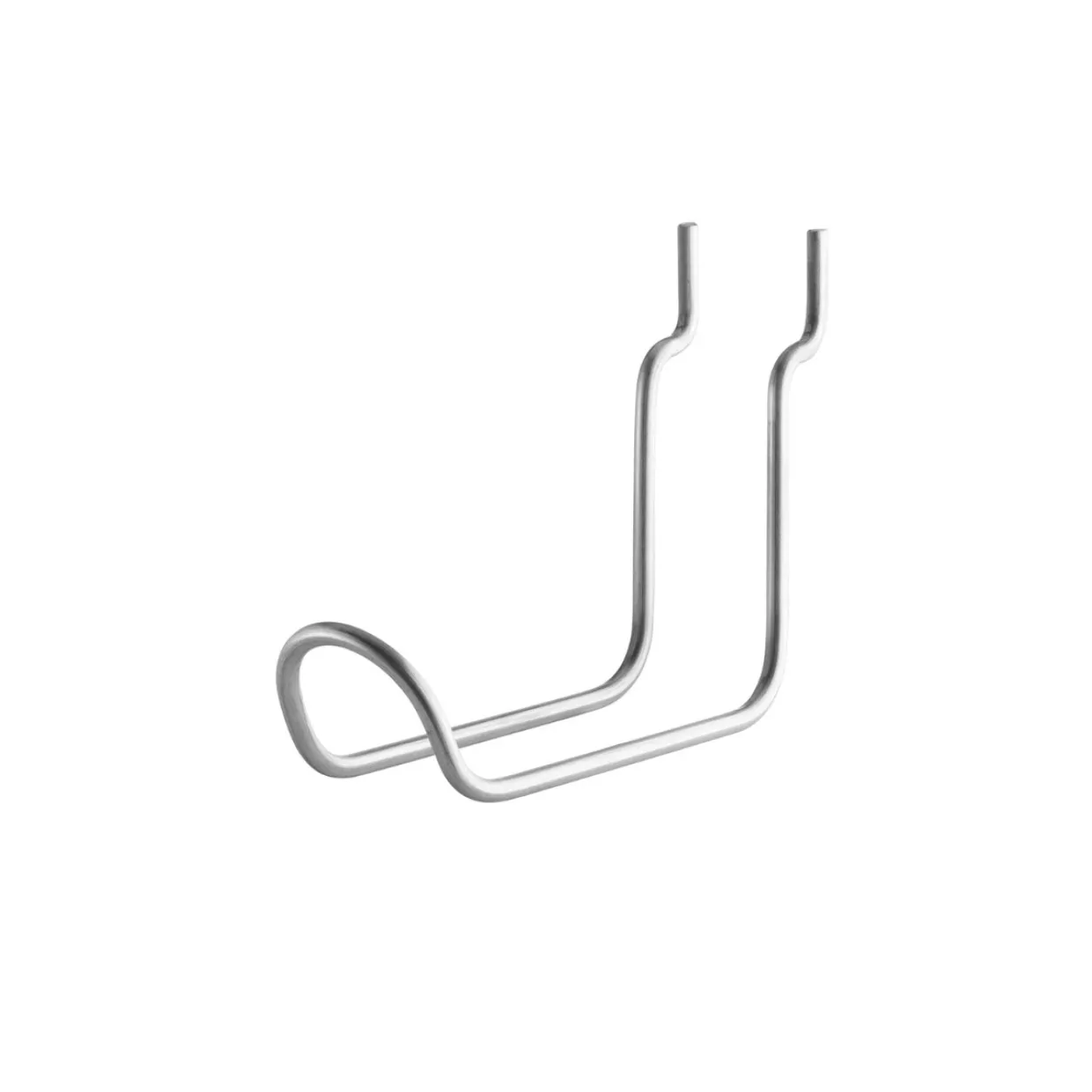 Vertikal Dubbelkrok 2-p rostfritt stål