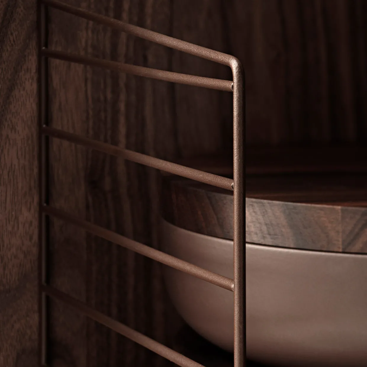 Väggavel 75x30 1-p brun