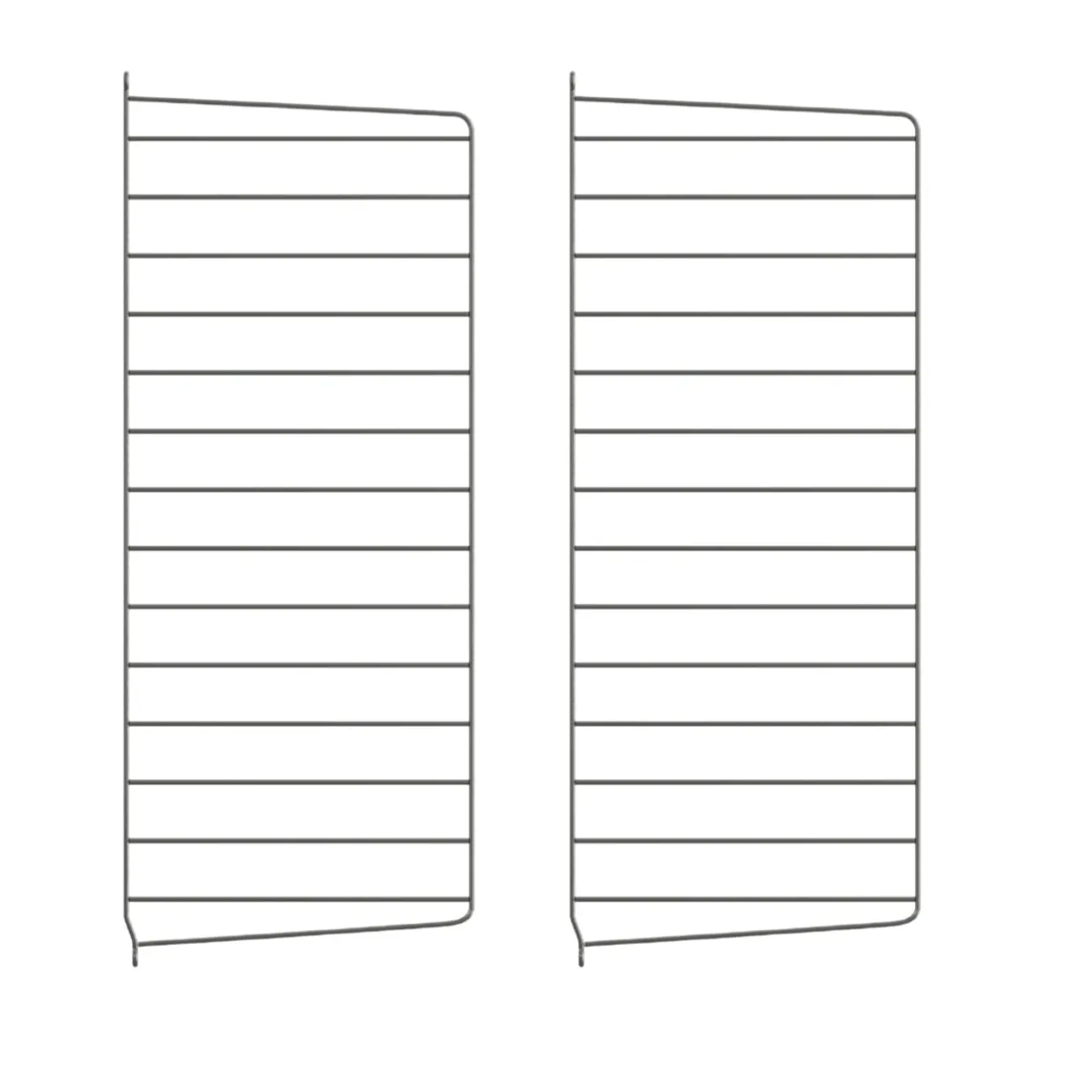 Väggavel 75x30 2-p Mörkgrå