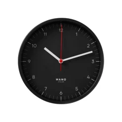 Väggklocka Mano 15 cm Svart