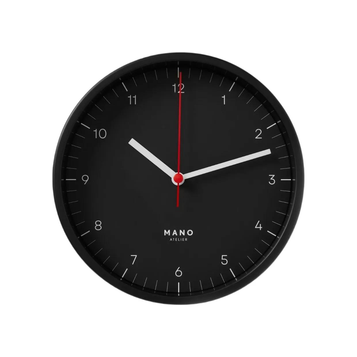 Väggklocka Mano 15 cm Svart