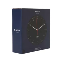 Väggklocka Mano 15 cm Svart