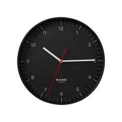 Väggklocka Mano 25 cm Svart