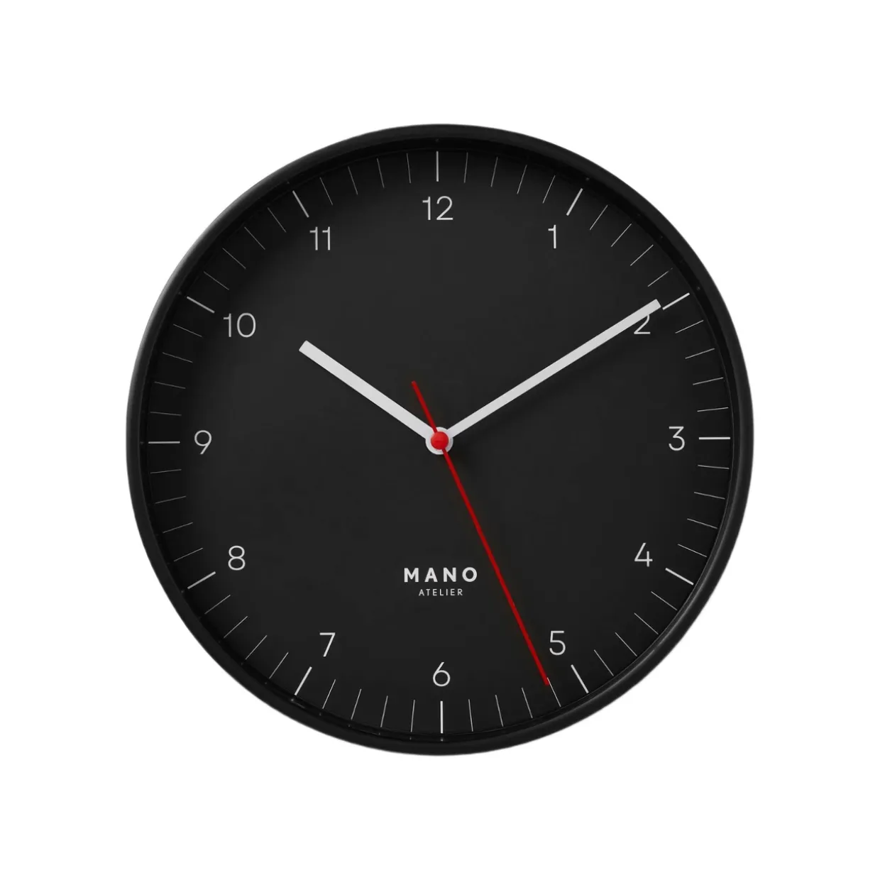 Väggklocka Mano 20 cm Svart