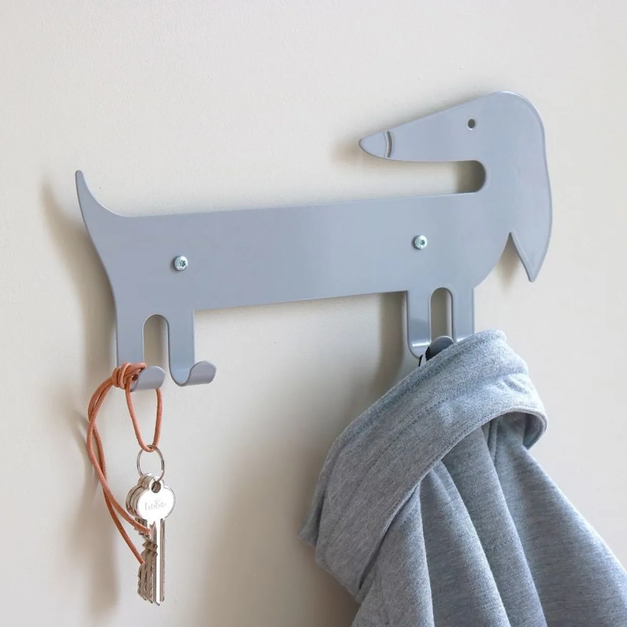 Väggkrok Tax Grå