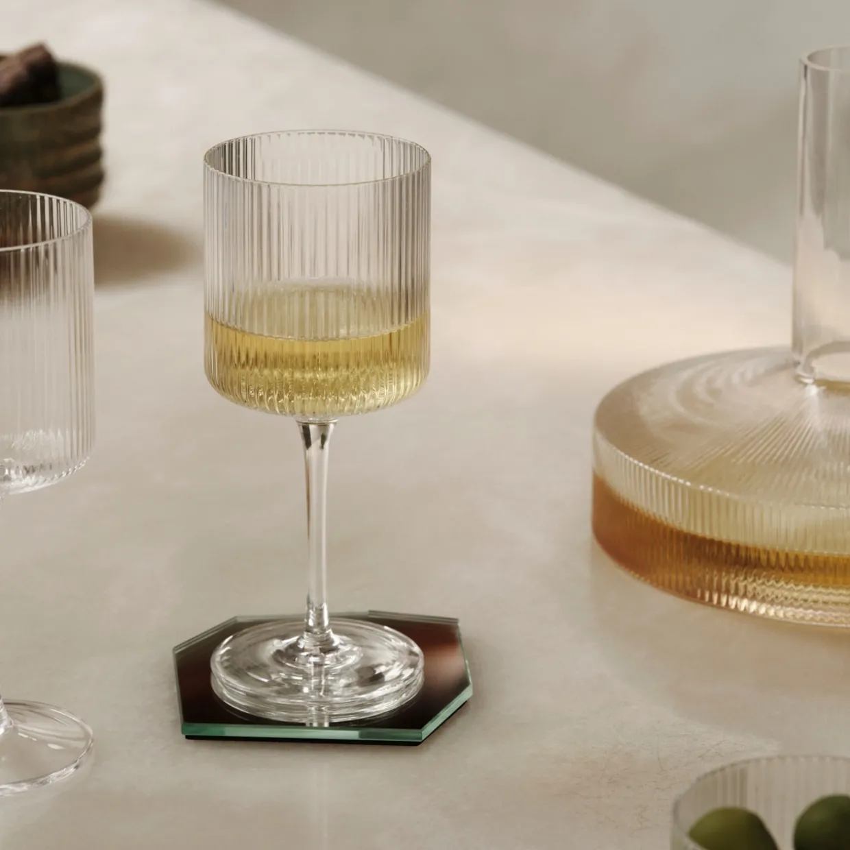 Vinglas Vitt Ripple 2-P