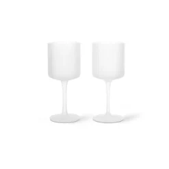 Vinglas Vitt Ripple 2-P Frostad