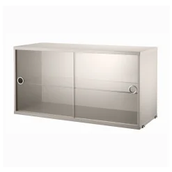 Vitrinskåp 78x30x42 beige