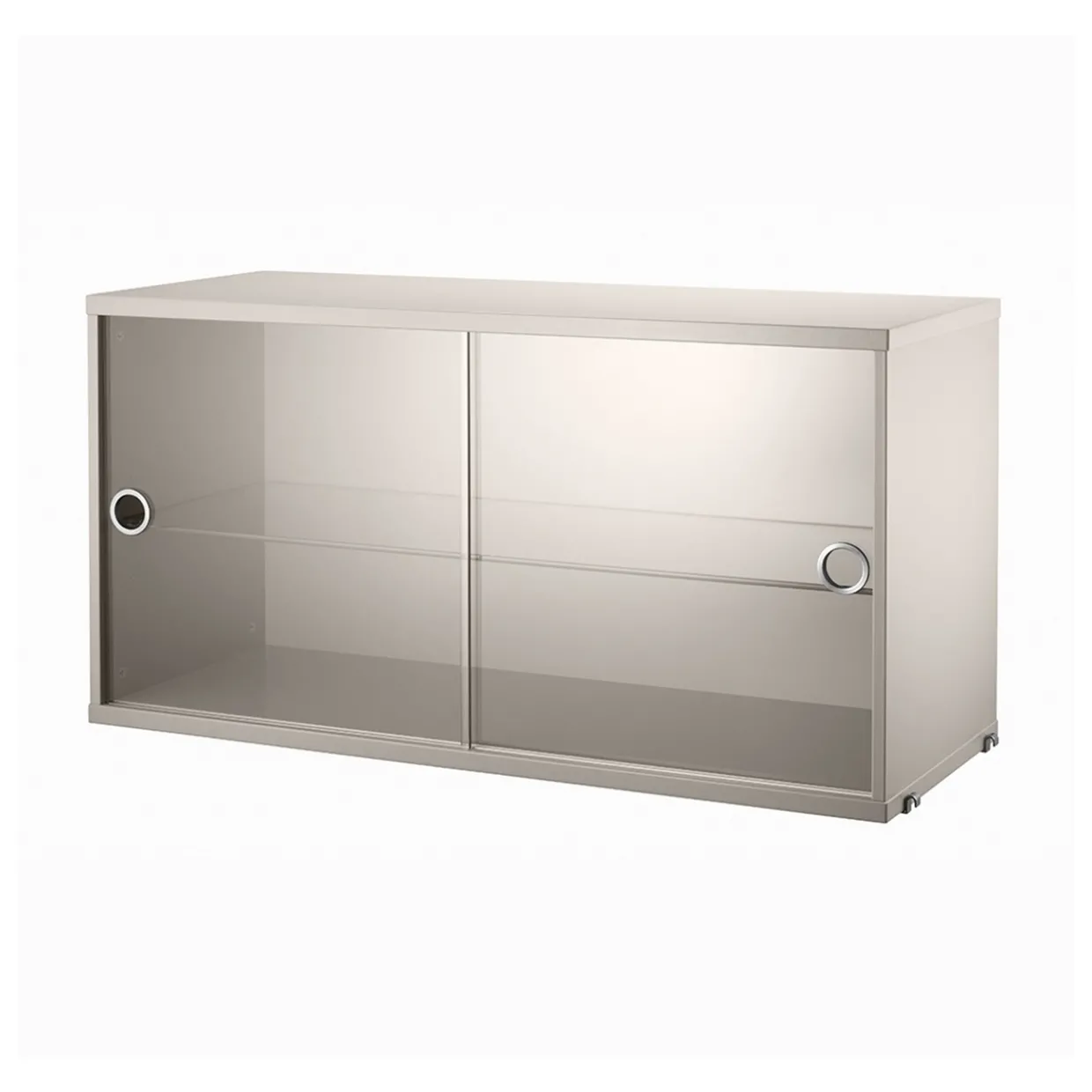 Vitrinskåp 78x30x42 beige